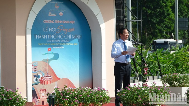 Chairman of Ho Chi Minh City People’s Committee Phan Van Mai speaks at the launch ceremony (Photo: NDO)