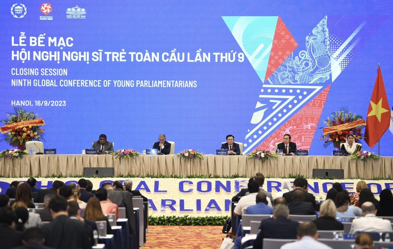 The ninth Global Conference of Young Parliamentarians wraps up in Hanoi on September 16.