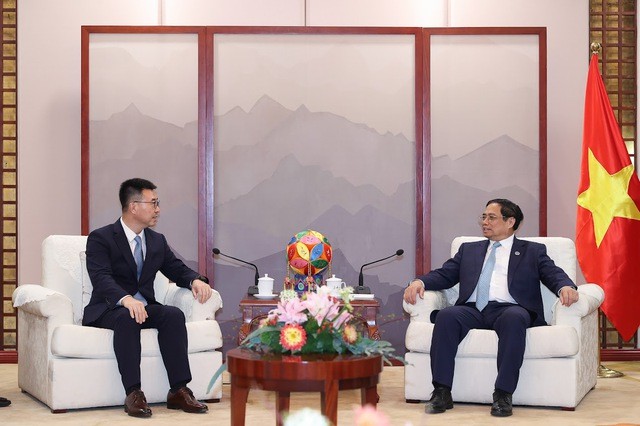 PM Pham Minh Chinh receives Lin Baifeng, Asia-Pacific President of Huawei (Photo: VGP)