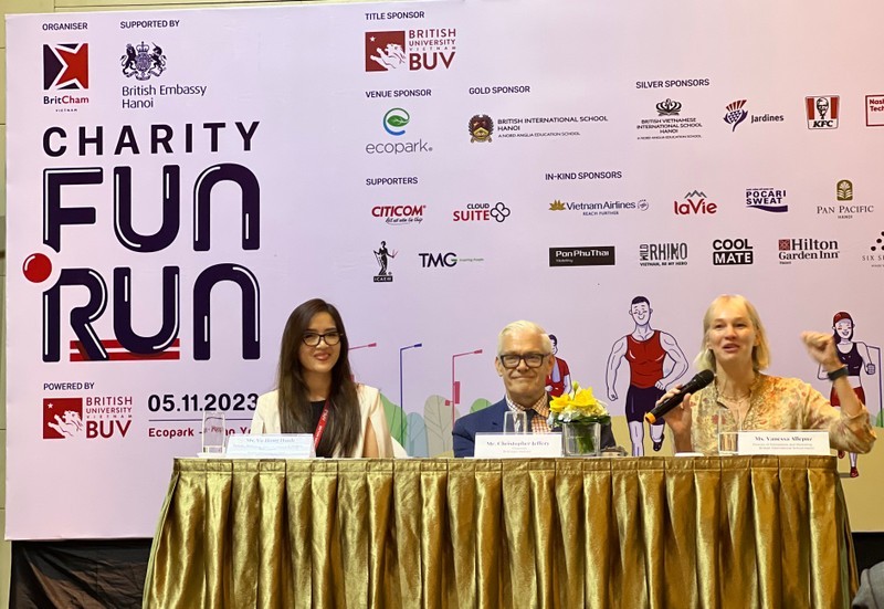 At the press briefing to announce the BritCham Charity Fun Run 2023 (Photo: NDO)