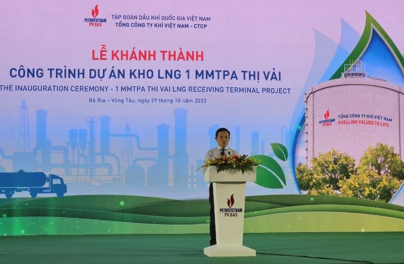 Deputy Prime Minister Tran Luu Quang speaking at the ceremony. (Photo: NDO)