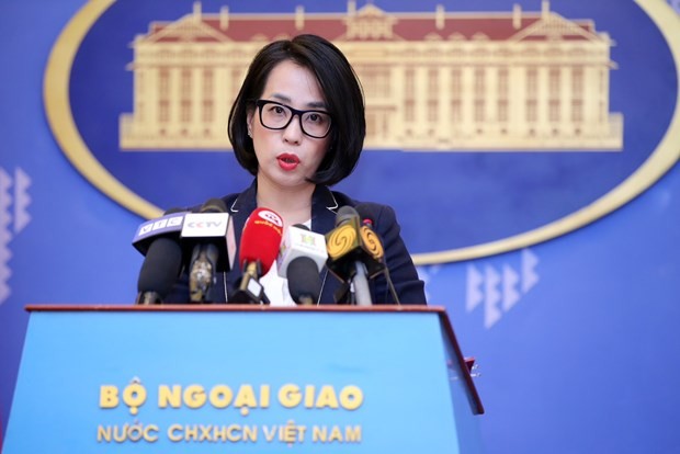 Spokeswoman of the Ministry of Foreign Affairs Pham Thu Hang (Photo: VNA)
