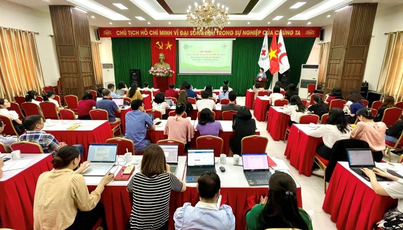 At the Vietnam Red Cross Society (VRC) Central Committee's training course in Hanoi on November 10. (Photo: VNA)