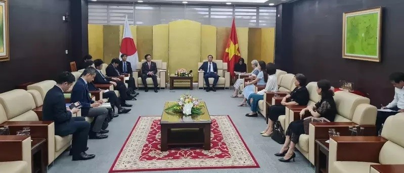 At the meeting between the Japanese delegation and leaders of Da Nang.