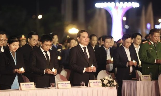 Ceremony in remembrance of dead victims of traffic accidents held in Hoa Binh (Photo: VNA)