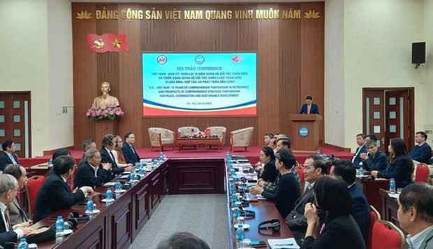 A view of the conference on Vietnam-US relations. (Photo: VNA)