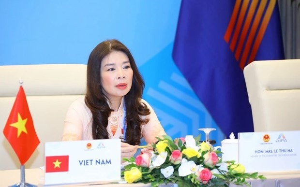 Vice chairwoman of the National Assembly (NA) Committee for External Relations Le Thu Ha (Photo: VNA) 