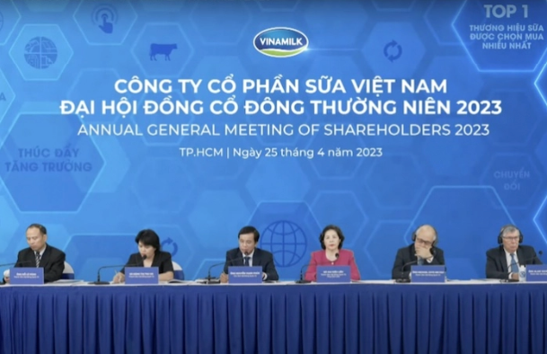 Vinamilk's 2023 Annual General Meeting of Shareholders on Apri 25 (Photo: vietnamfinance.vn)