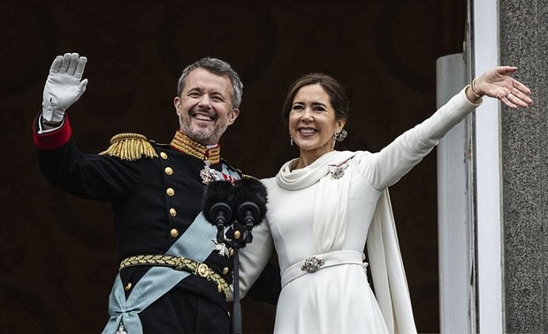King Frederik X and Queen Mary of Denmark at proclamation on January 14, 2024. (Photo: AFP)