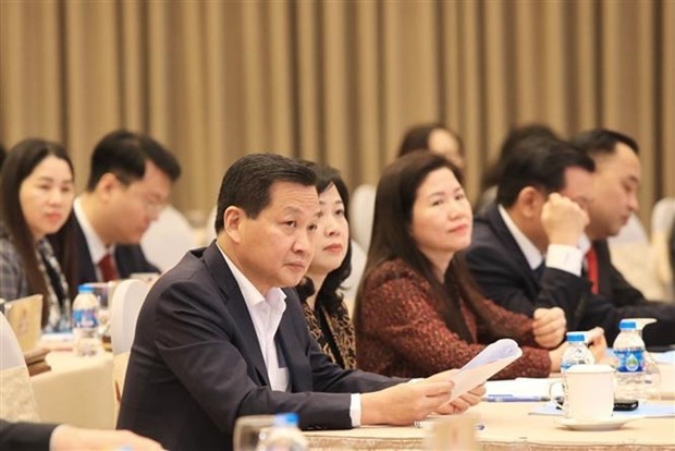 Deputy Prime Minister Le Minh Khai and other delegates at the conference (Photo: VNA)