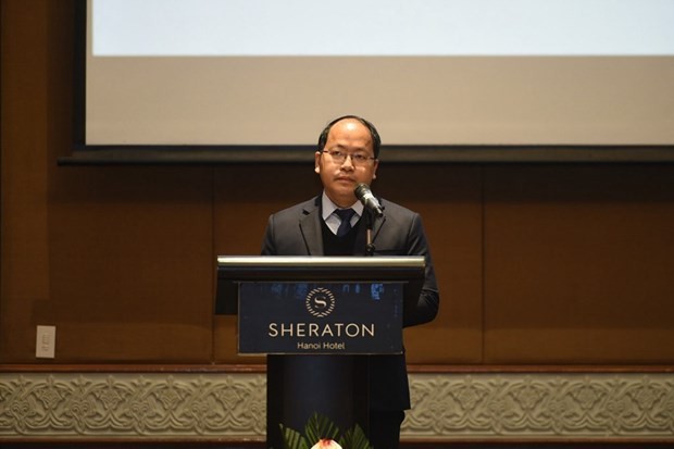 NIC Director Vu Quoc Huy speaks at the event (Photo: VNA)