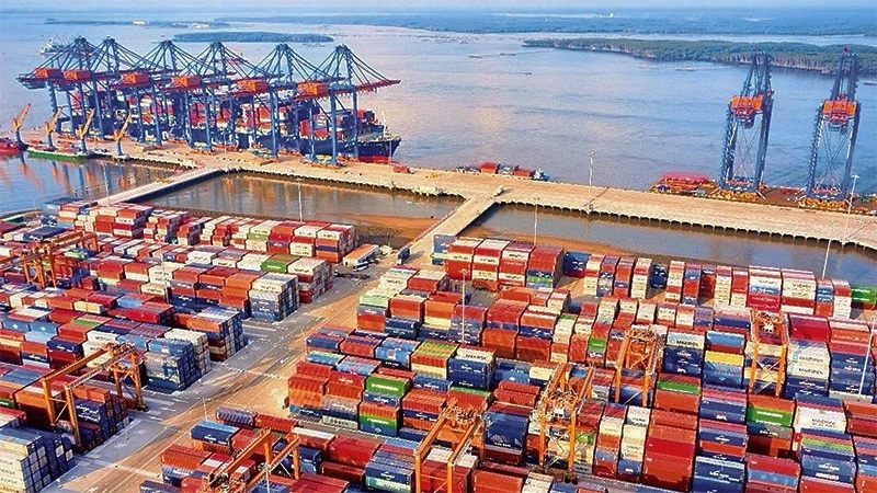 Goods handled at Binh Duong Port (Illustrative image)