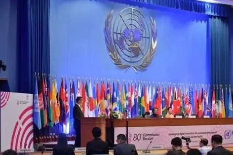 At the ESCAP’s 80th annual session in Bangkok, Thailand (Photo: VNA)