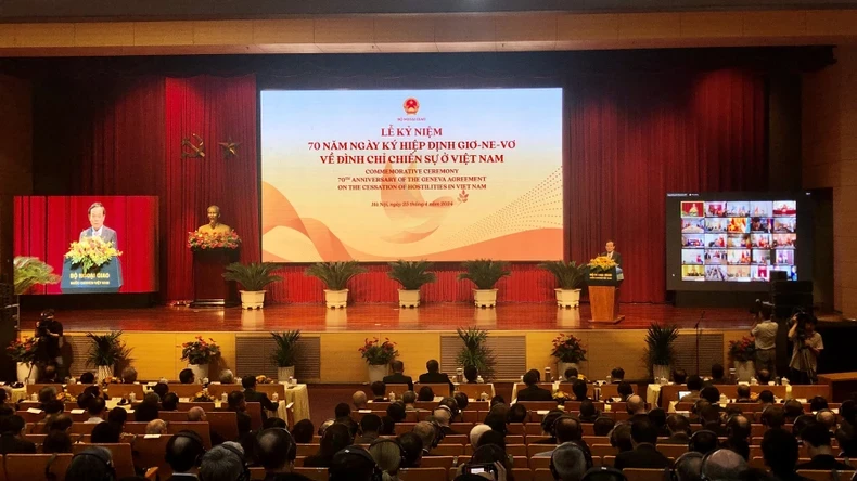 Deputy Prime Minister Tran Luu Quang speaking at the event. (Photo: NDO)