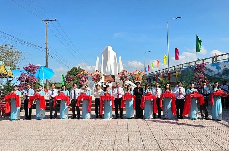 A cultural park dedicated to the Ba Chuc massacre victims is inaugurated on April 24, 2024. (Photo: giaoducthoidai.vn)