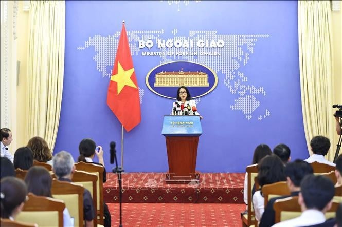 Spokeswoman of the Vietnamese Ministry of Foreign Affairs Pham Thu Hang. (Photo: VNA)