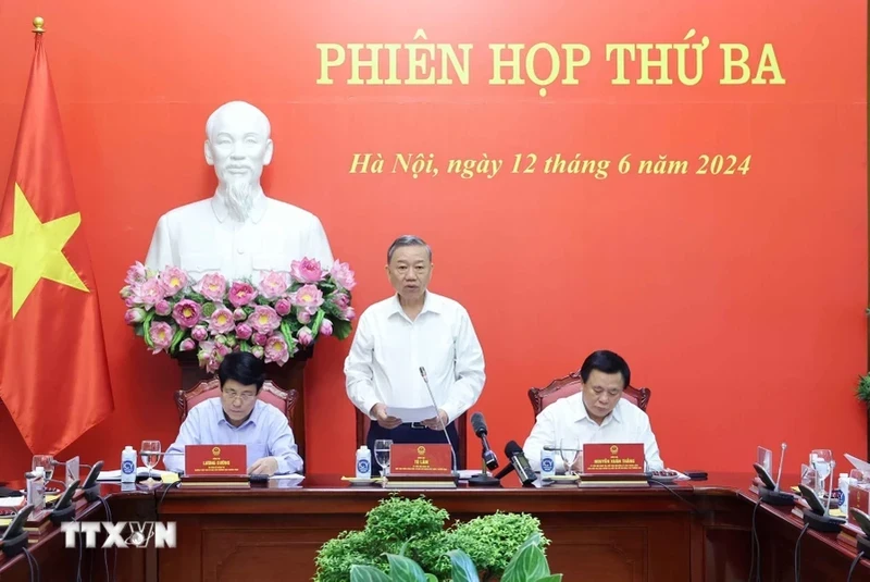 President To Lam speaks at the meeting (Photo: VNA)