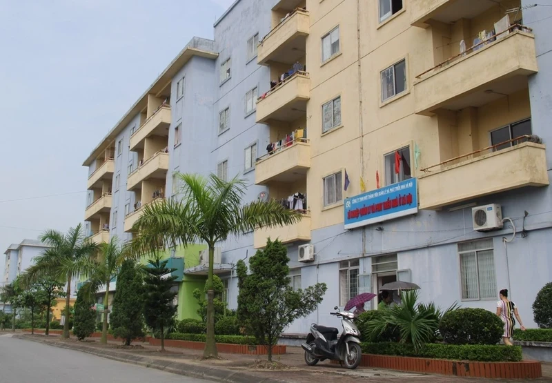 A workers' housing area in Kim Chung commune, Dong Anh district, Hanoi.