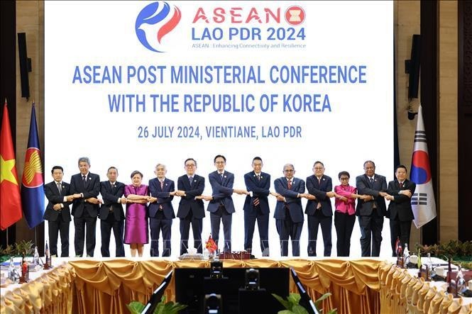 Delegates at the ASEAN Post Ministerial Conference with the RoK. (Photo: VNA)