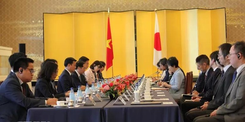 At the 12th meeting of the Vietnam-Japan Cooperation Committee (Photo: VNA)