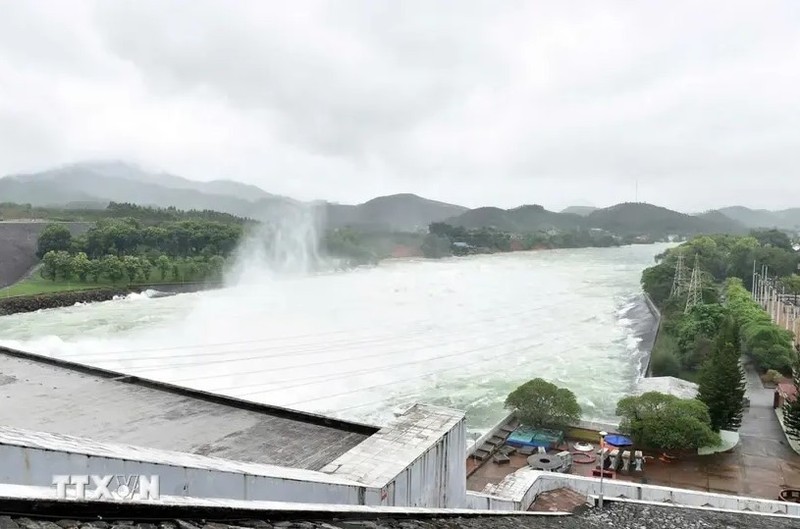 A view of Thac Ba hydropower reservoir (Photo: VNA)