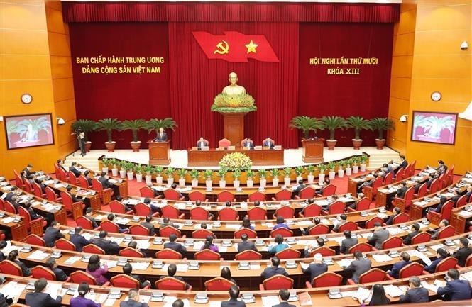 An overview of the 13th Party Central Committee's 10th plenum (Photo: VNA)