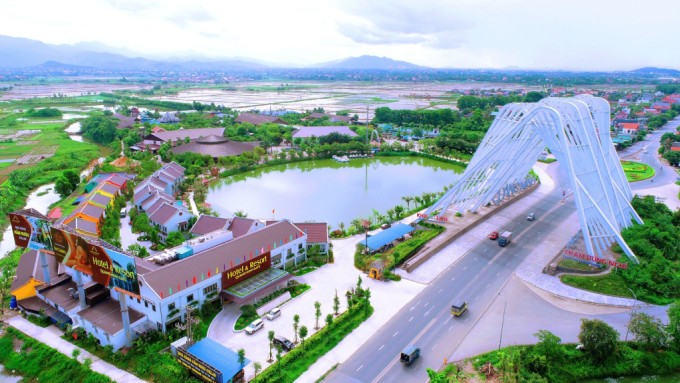 A corner of the urban area in Dong Trieu City, Quang Ninh Province. (Photo: Le Dai)