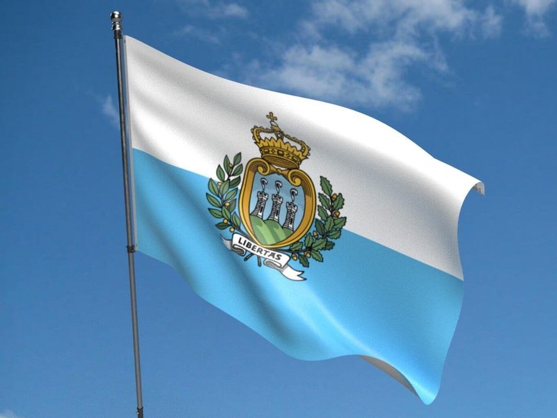 The flag of San Marino