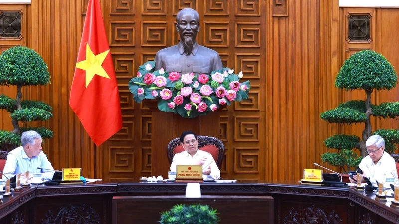 PM Pham Minh Chinh chairs the meeting (Photo: NDO)