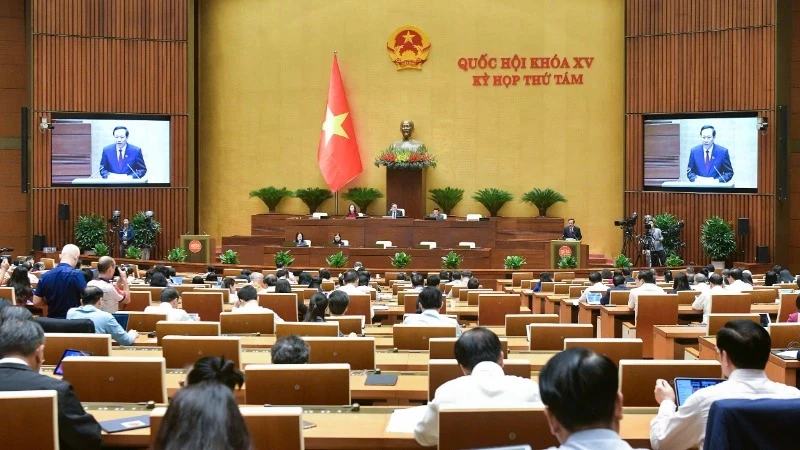 At the 15th National Assembly's eighth session (Photo: quochoi.vn)