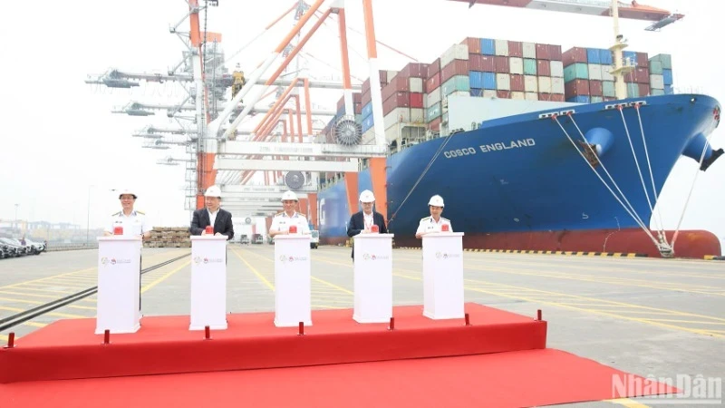 At the ceremony to welcome the one-millionth TEU in 2024. 