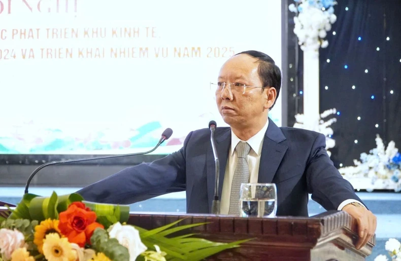 Vice Chairman of Nghe An People’s Committee, Bui Thanh An, speaking at the conference