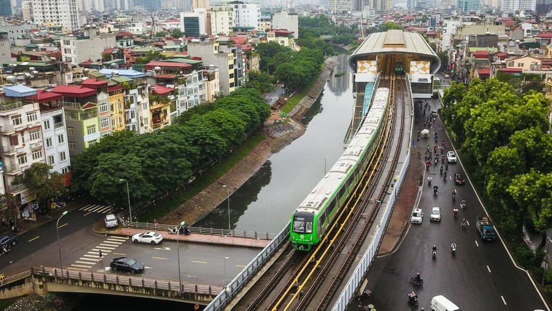 A train of Line 2A Cat Linh - Ha Dong. (Photo: VNA)