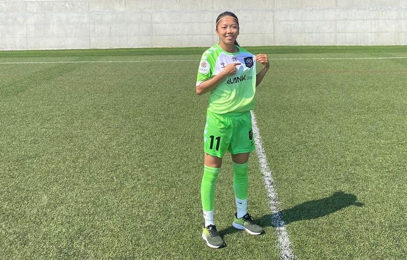 Vietnamese player Huynh Nhu in Portugal. (Photo: VNA)
