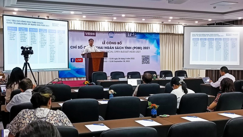 The launch of the Provincial Open Budget Index 2021. (Photo: Thue Nha Nuoc)