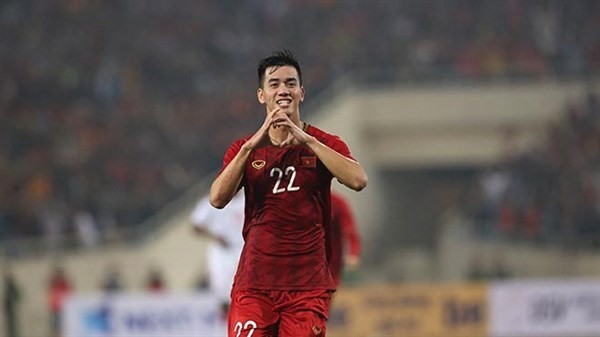 Vietnamese striker Nguyen Tien Linh nominated for 2022 Asian Golden Ball. (Photo: VNA)