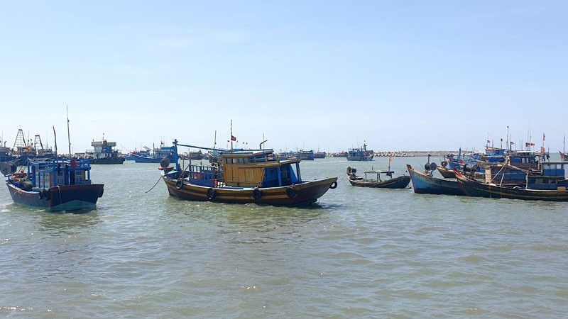 Fishing vessels at La Gi Port, Binh Thuan Province. (Photo: Dinh Chau)
