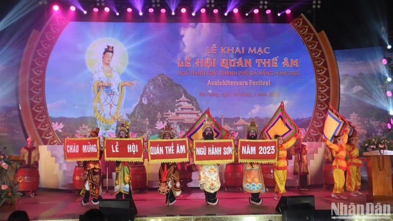 The opening ceremony of the Avalokiteshvara Festival in Da Nang.