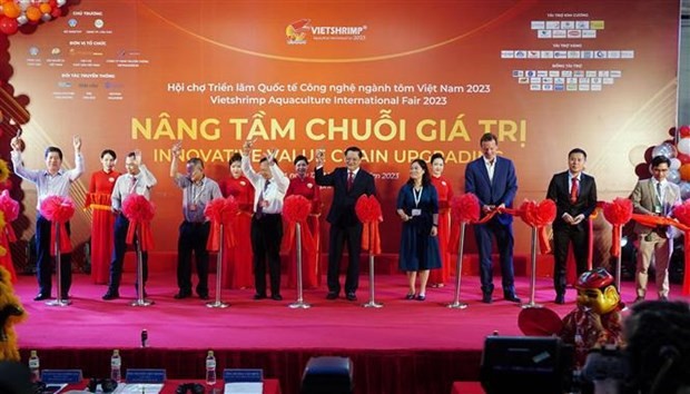 The opening ceremony of VietShrimp 2023. (Photo: VNA)