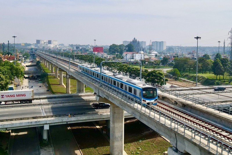 A section of Ho Chi Minh City Metro Line 1.