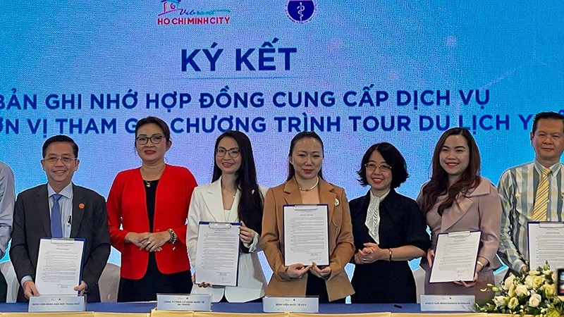 The announcement of medical tourism in Ho Chi Minh City.