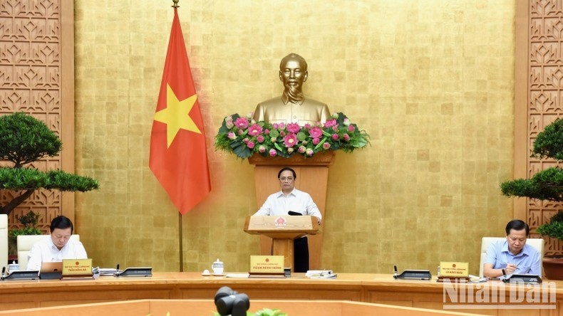 PM Pham Minh Chinh speaks at the law building session on June 29. (Photo: Tran Hai)