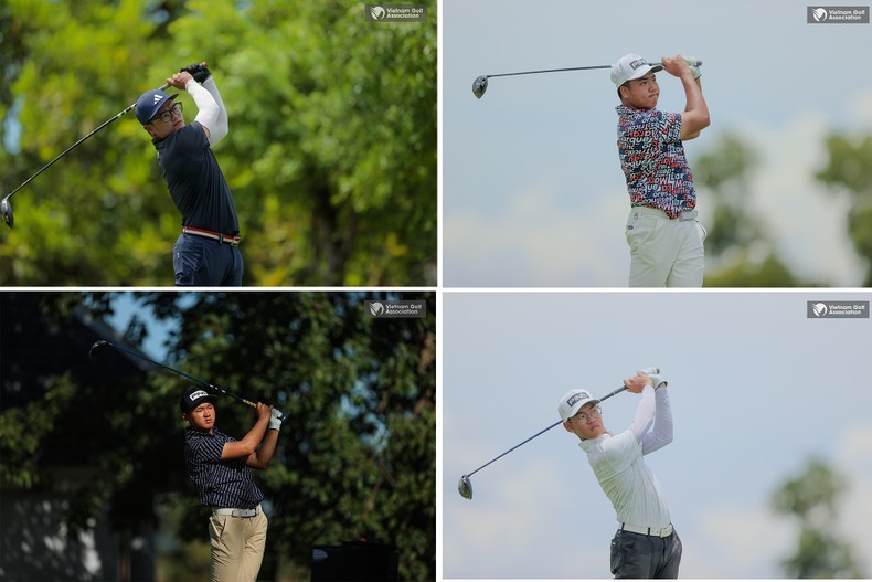 Male golfers Nguyen Nhat Long, Nguyen Dang Minh, Nguyen Anh Minh and Le Khanh Hung.