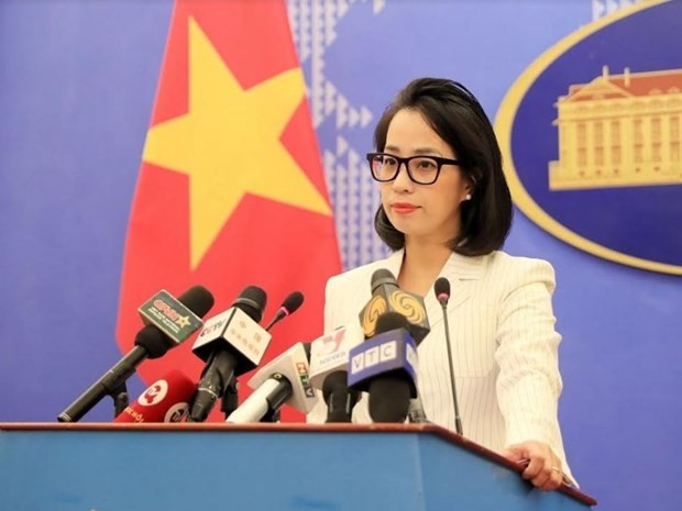 Spokeswoman of the Ministry of Foreign Affairs Pham Thu Hang (Photo: VNA)