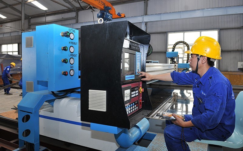 Manufacturing activity at the Hong Ha Shipyard in Hai Phong. (Photo: Anh Son)