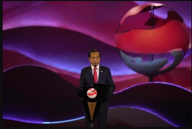 Indonesia's President Joko Widodo delivers his speech during the opening ceremony of the 43rd Asean Summit in Jakarta, September 5 (Photo: AFP/VNA)