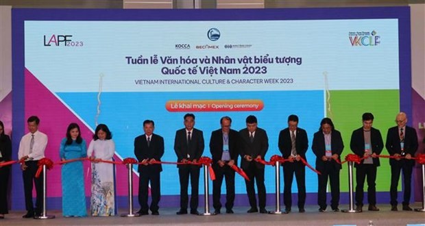 The opening ceremony of the Vietnam International Culture and Character Week 2023 in Binh Duong. (Photo: VNA)