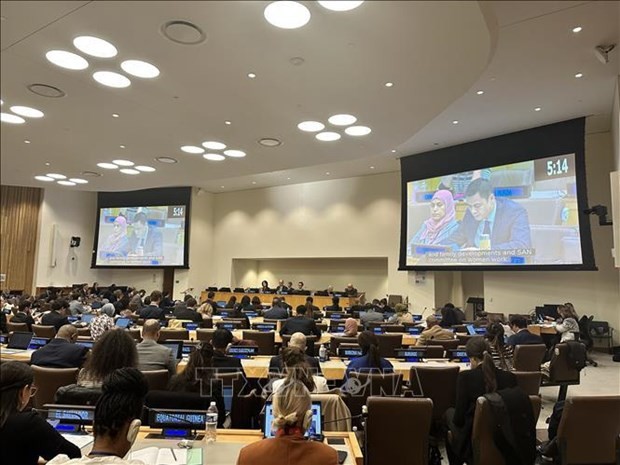 An overview of the 78th-tenure UN General Assembly's Committee on Social, Humanitarian and Cultural Issues. (Photo: VNA)