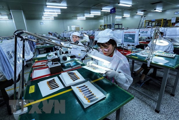 A foreign company at the Yen Phong Industrial Park in Bac Ninh Province. (Photo: VNA)