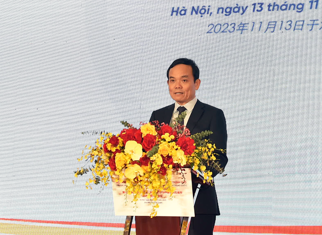 Deputy PM Tran Luu Quang speaks at the event (Photo: VGP)